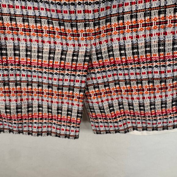 Talbots Womens 14P Texture Metallic Stripe Pencil Skirt Colorful Career Workwear - Picture 5 of 7